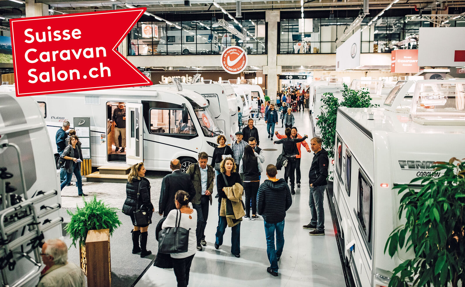Produkte und Informationen in Hülle und Fülle beim Suisse Caravan Salon.