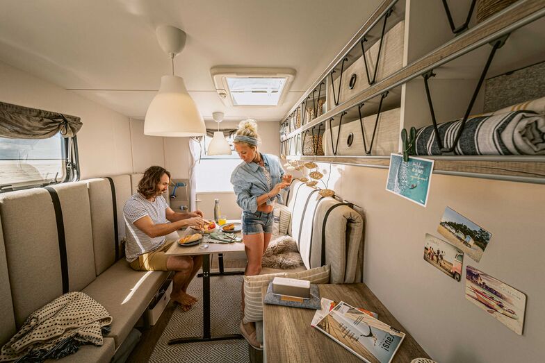 Was tagsüber der Wohnraum ist, ...