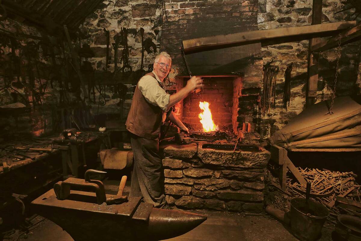 Wie in alten Zeiten funktioniert die Schmiede Mellon House.