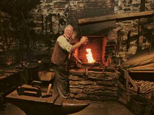 La forge de Mellon House fonctionne comme autrefois.