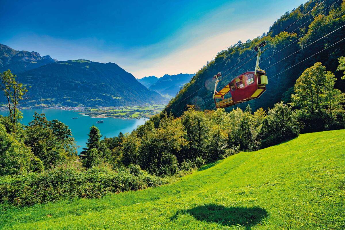 Das Seilbahn-Eldorado Uri begeistert mit 36 teils aussergewöhnlichen Seilbahnen wie Twärrüti–Buggialp, Bolzbach–Bodmi, Wissig–Furggelen und Witterschwanden–Eggenbergli.