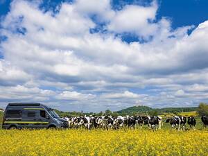 Sur la Route allemande des châteaux forts, au cœur d'un paysage idyllique.