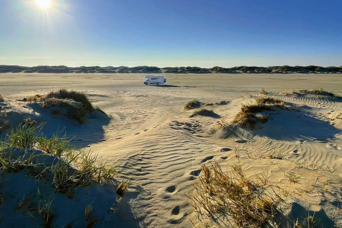 On peut rouler sur les plages de Rømø, à ses propres risques et périls.