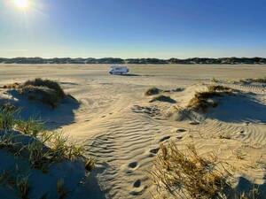 On peut rouler sur les plages de Rømø, à ses propres risques et périls.