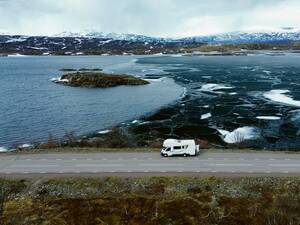 Le col du Björnfjell, entre la Suède et la Norvège.