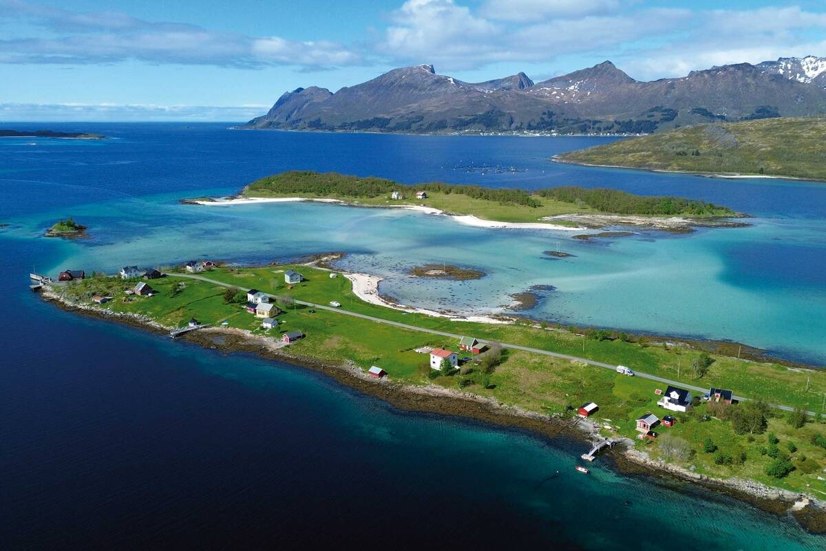 Sur l’île de Senja, on pourrait presque se croire aux Caraïbes.