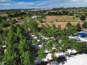 Vue du camping Dei Trulli di Alberobello.