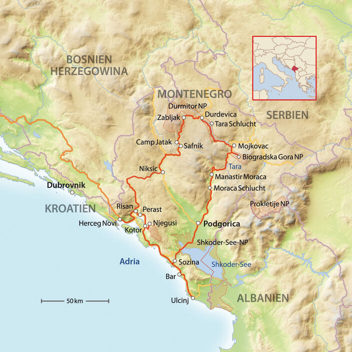 Wohnmobilreise Montenegro