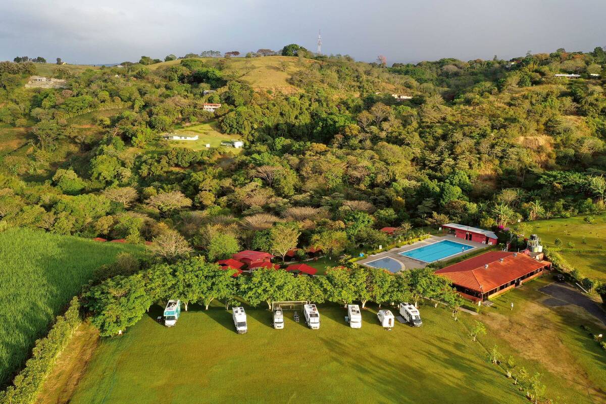 Idyllischer Übernachtungsplatz nahe San José in Costa Rica.