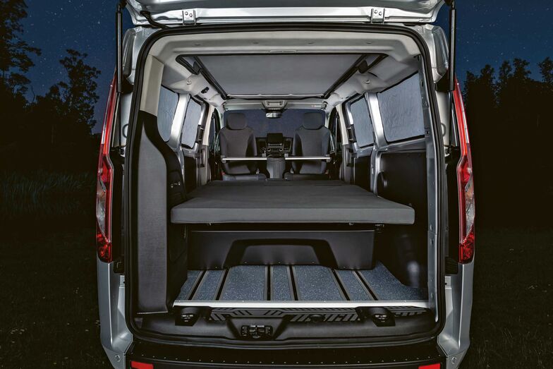 Die Liegefläche auf weicher Matratze beträgt rund 195 x 140 cm.