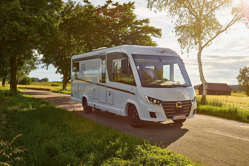 Drei der fünf Grundrisse der C2-Tourer auf Mercedes-Benz-Chassis liegen auf Wunsch unterhalb der 3,5-t-Limite.