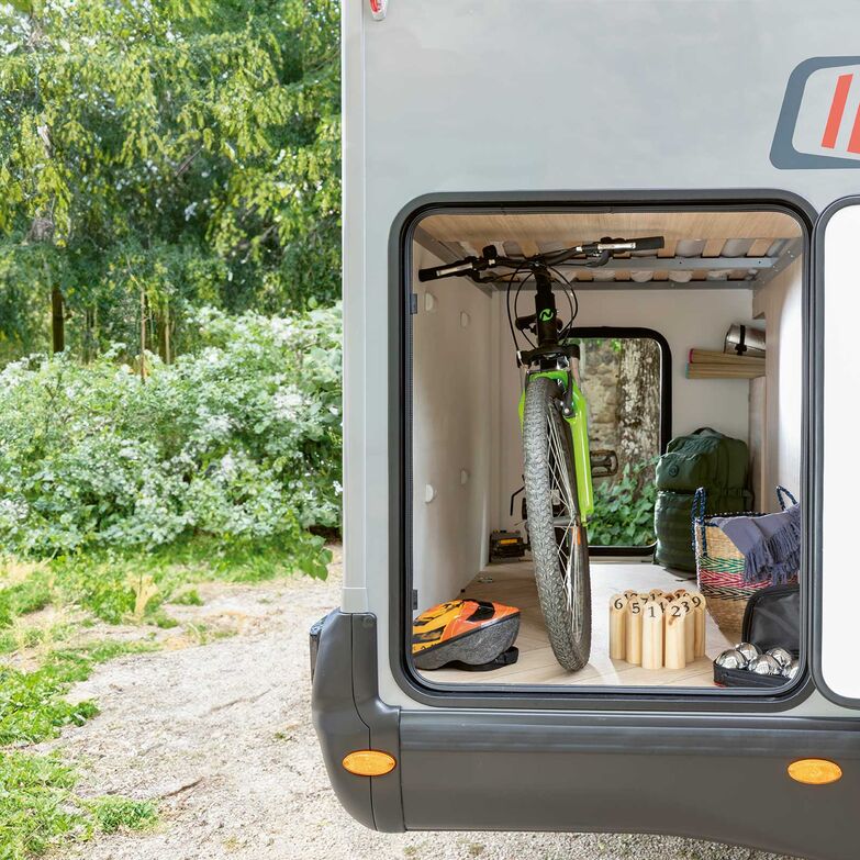 Espace de rangement à l'arrière