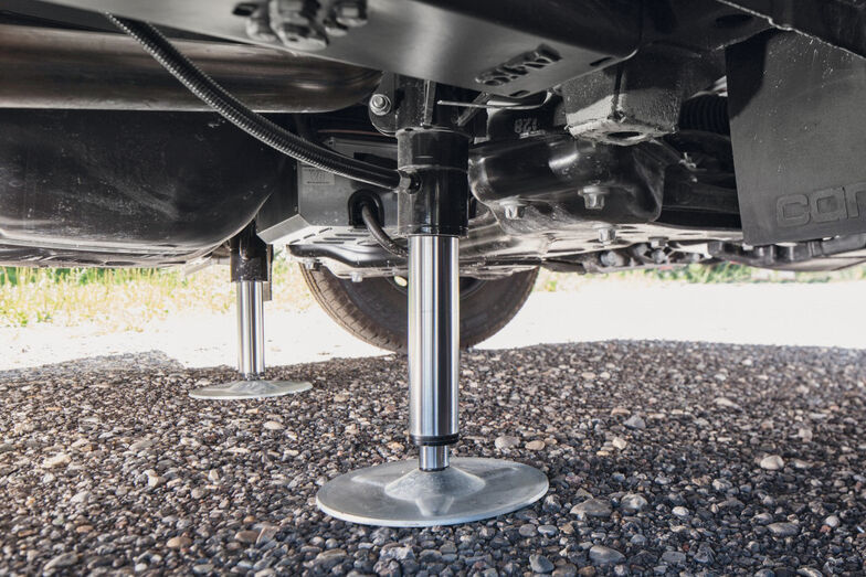 Die Messpunkte sind an der Längs- und Querachse.