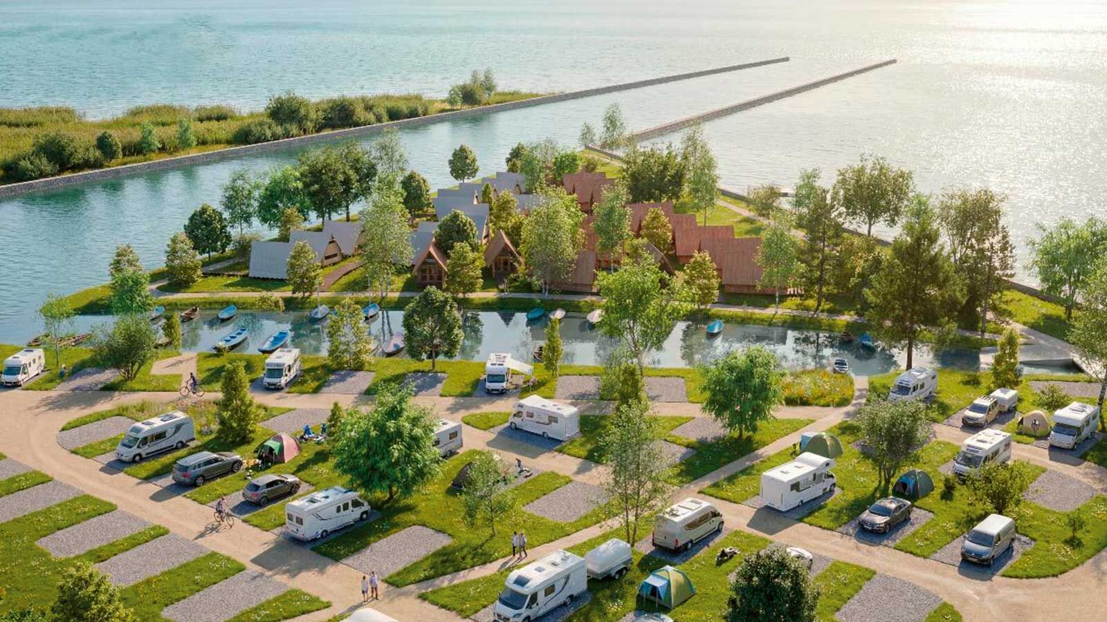 Le petit mais très agréable camping TCS La Tène Lac de Neuchâtel, avec accès à une magnifique plage de sable, est un merveilleux bijou.